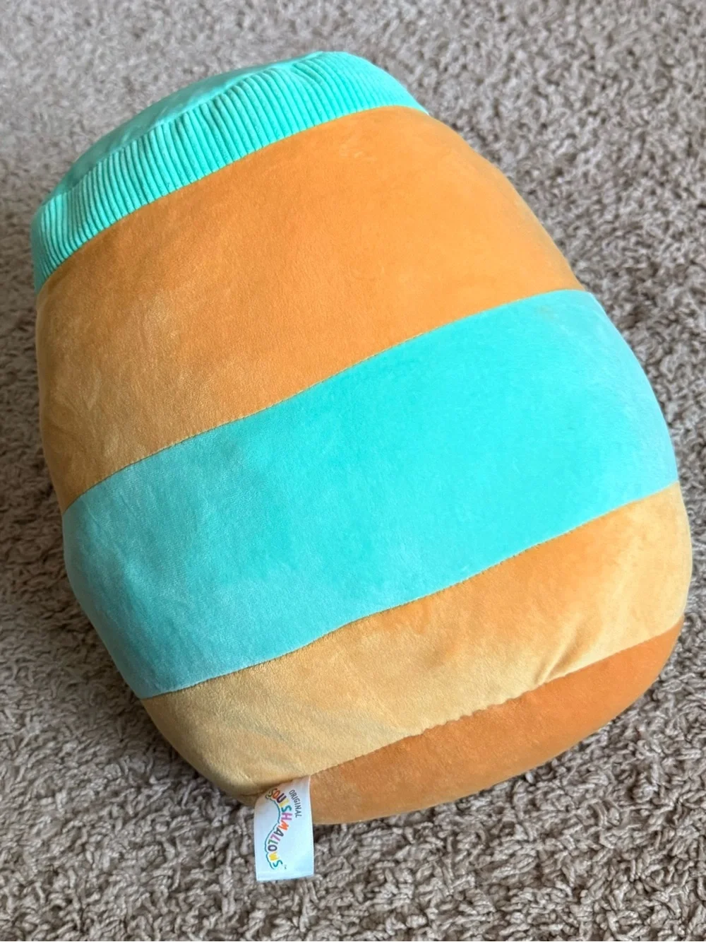 Squishmallows Mint and Peach Peanut Plush